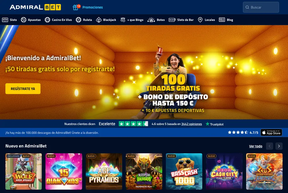 Portada de AdmiralBet España