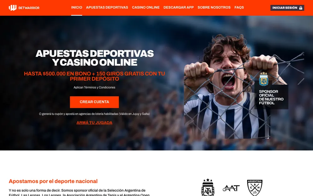 Portada de BetWarrior Argentina