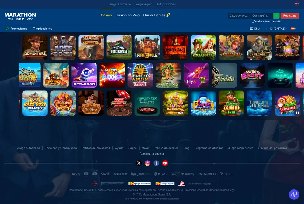 Portada de Marathonbet España