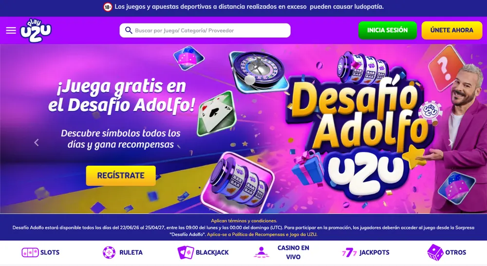 Portada de PlayUZU en Perú