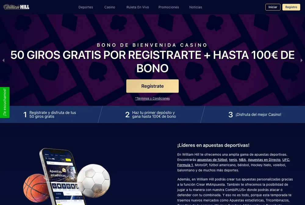 Portada de William Hill España