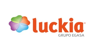 Logo de Luckia con la firma Grupo Egasa