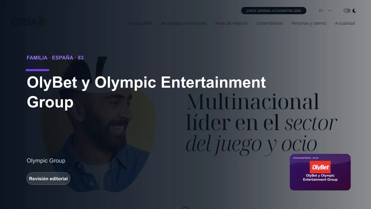 Imagen editorial sobre OlyBet y su familia de marcas